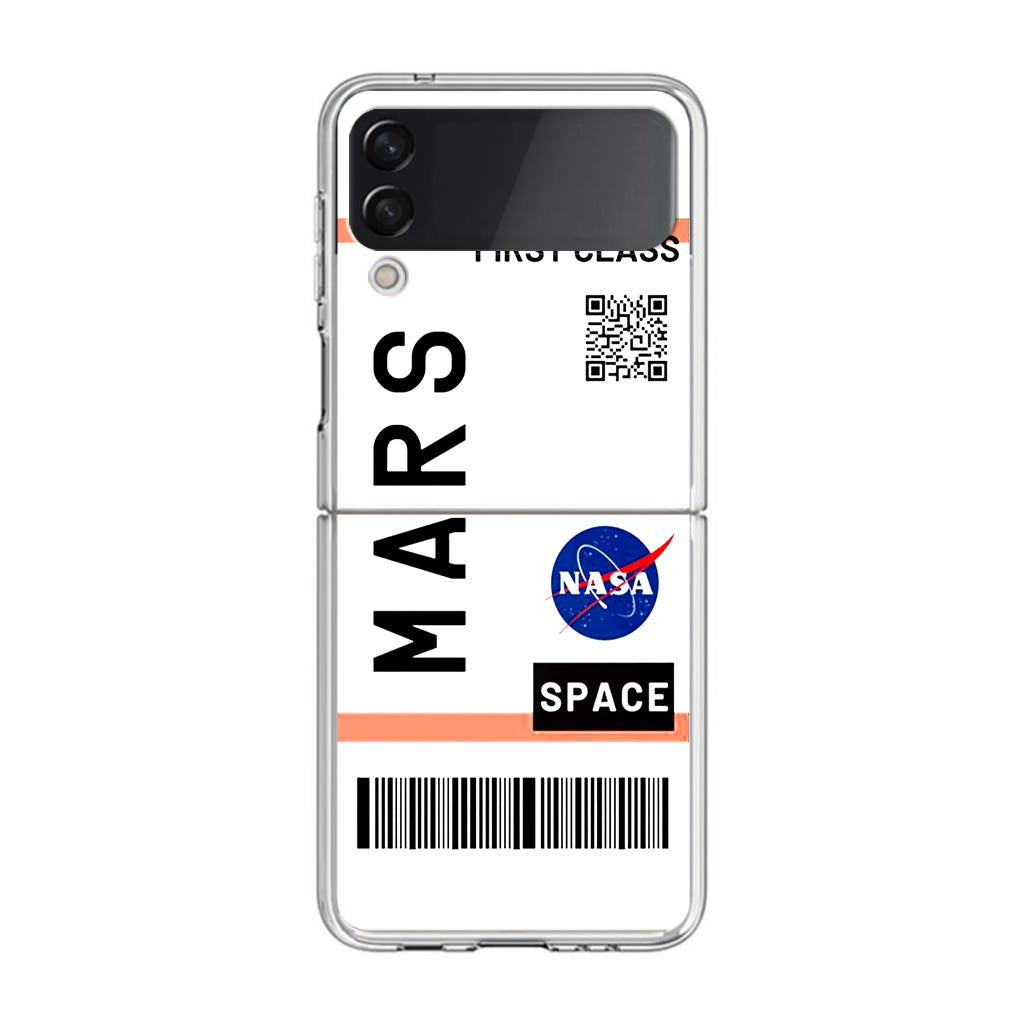 First Class Ticket To Mars Samsung Galaxy Z Flip 3 Case