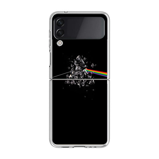 Glass Broken Light Refraction Samsung Galaxy Z Flip 4 Case