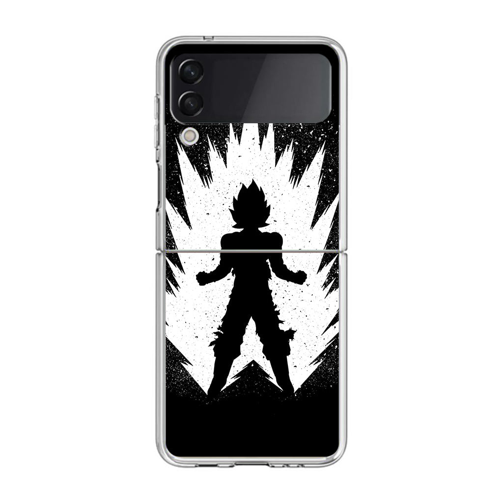 Goku Super Saiyan Black White Samsung Galaxy Z Flip 3 Case