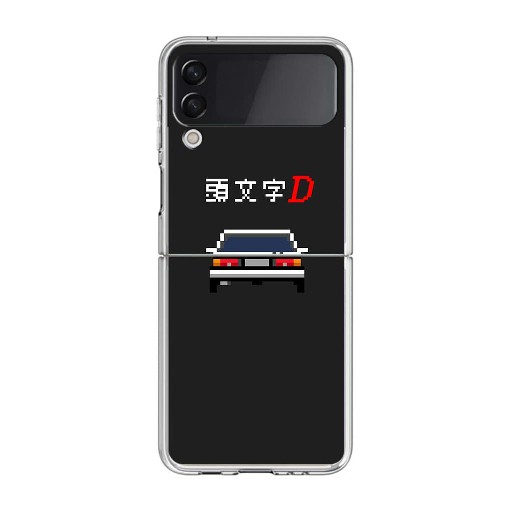 Initial D Pixel Art Samsung Galaxy Z Flip 3 Case