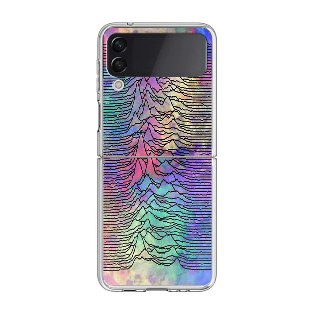 Joy Division Unknown Pleasures Colorful Samsung Galaxy Z Flip 3 Case