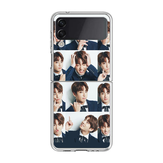 Jungkook Collage Samsung Galaxy Z Flip 3 Case