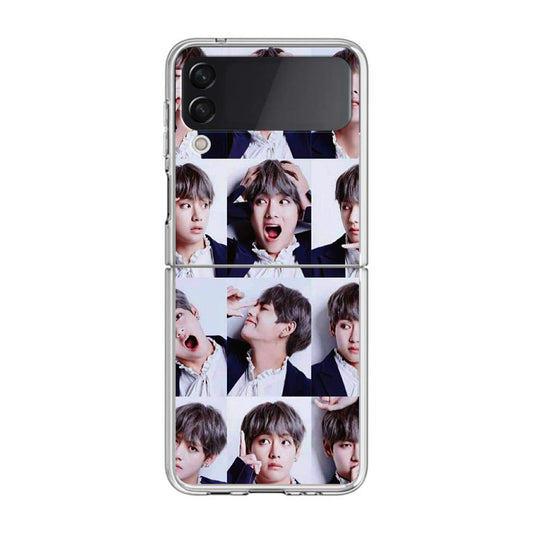 Kim Tae-hyung Collage Samsung Galaxy Z Flip 3 Case