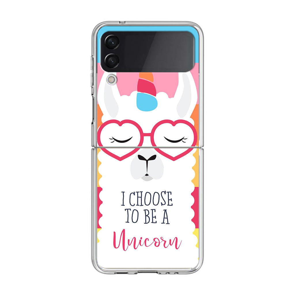 Llama Unicorn Samsung Galaxy Z Flip 3 Case