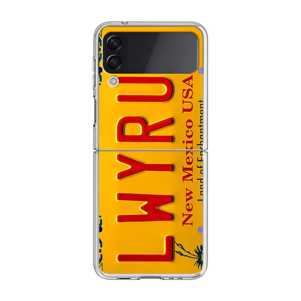 LWYRUP License Plate Samsung Galaxy Z Flip 3 Case