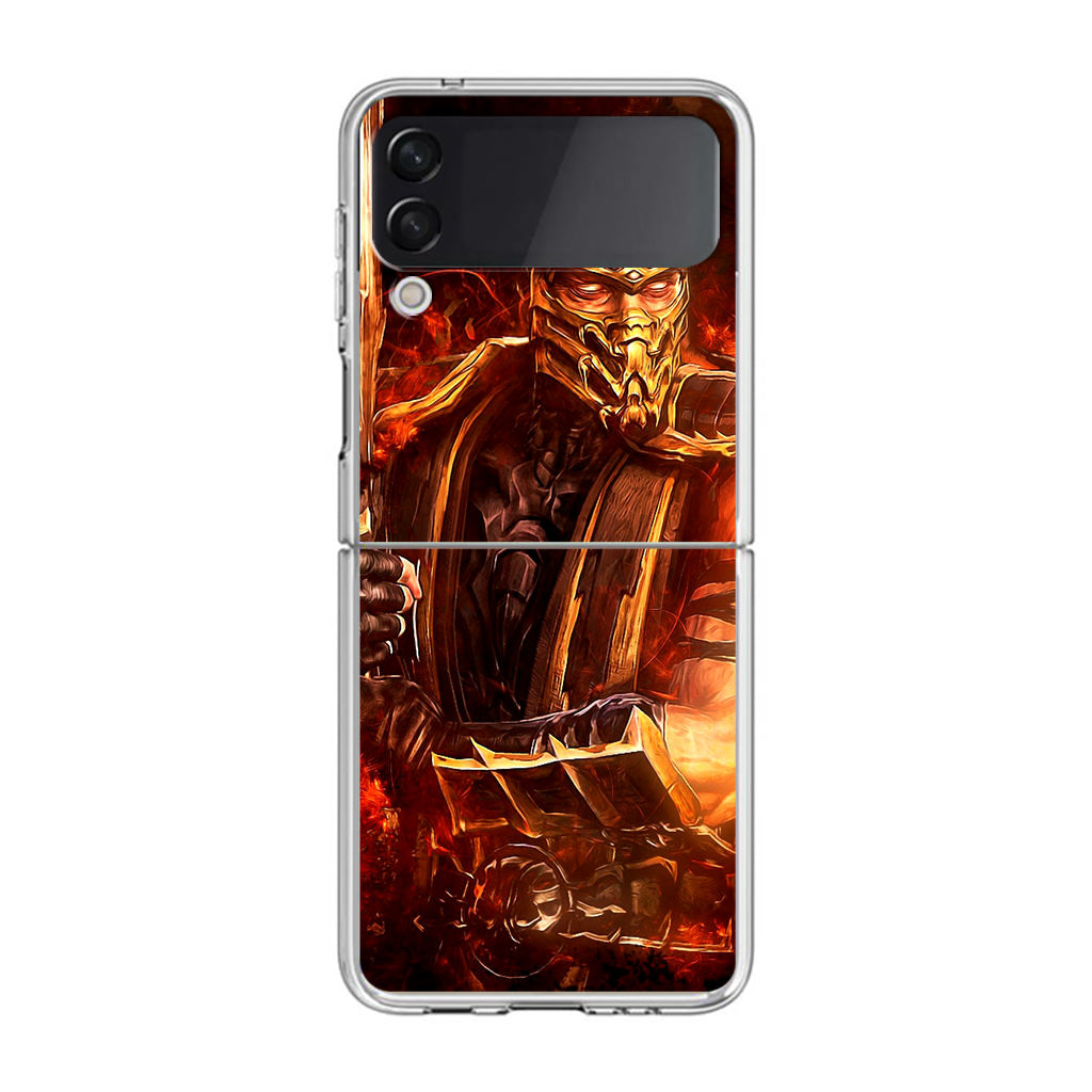 Mortal Kombat Scorpion Samsung Galaxy Z Flip 3 Case