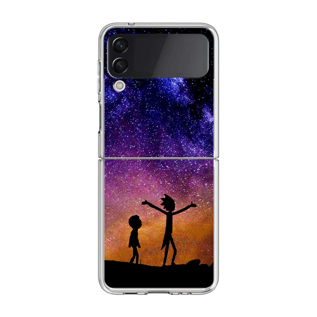 Morty Space Nebula Samsung Galaxy Z Flip 3 Case