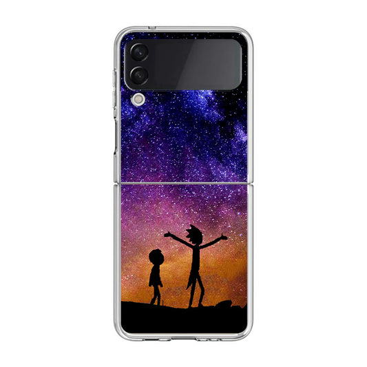 Morty Space Nebula Samsung Galaxy Z Flip 3 Case