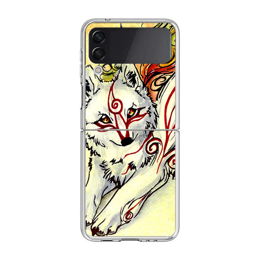 Okami Amaterasu Samsung Galaxy Z Flip 3 Case