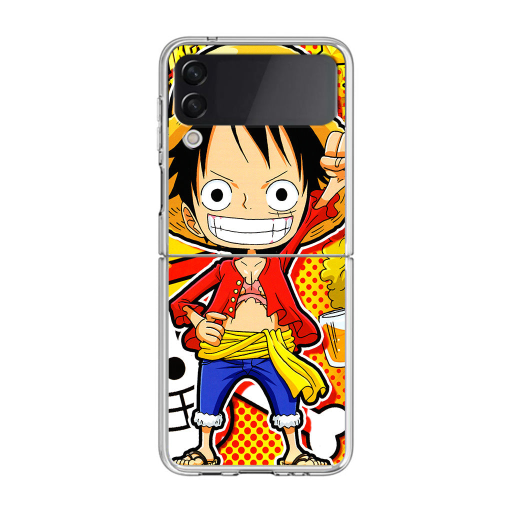 One Piece Cute Luffy Samsung Galaxy Z Flip 3 Case