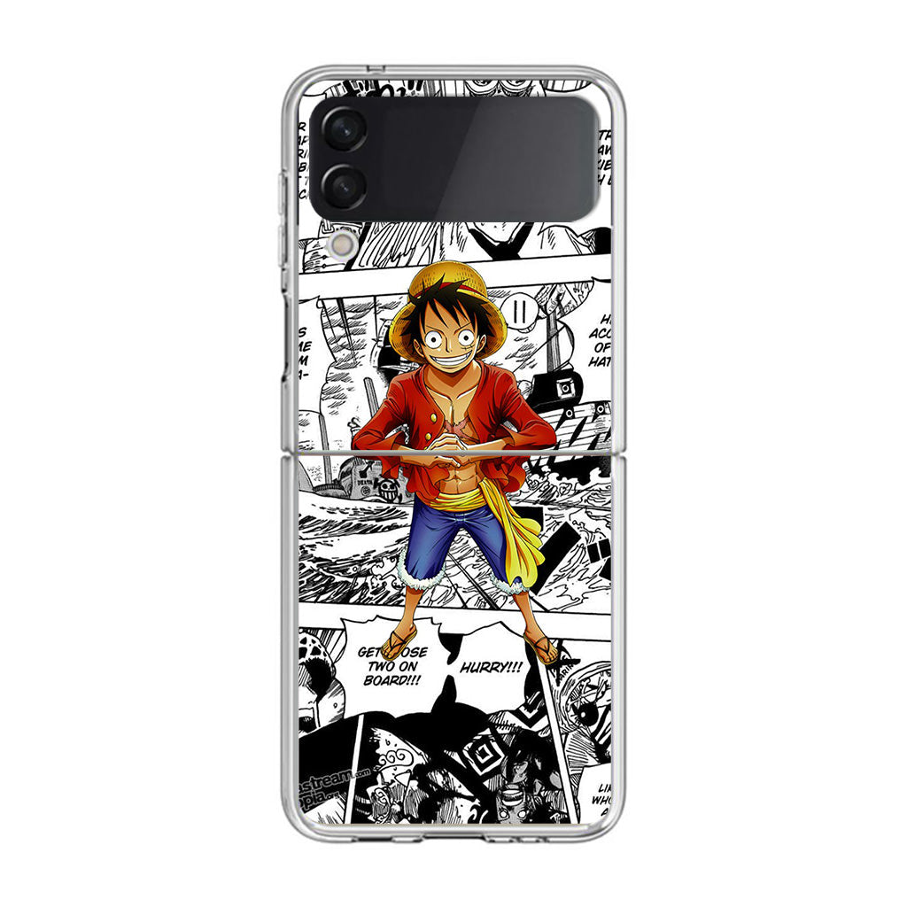 One Piece Luffy Comics Samsung Galaxy Z Flip 3 Case