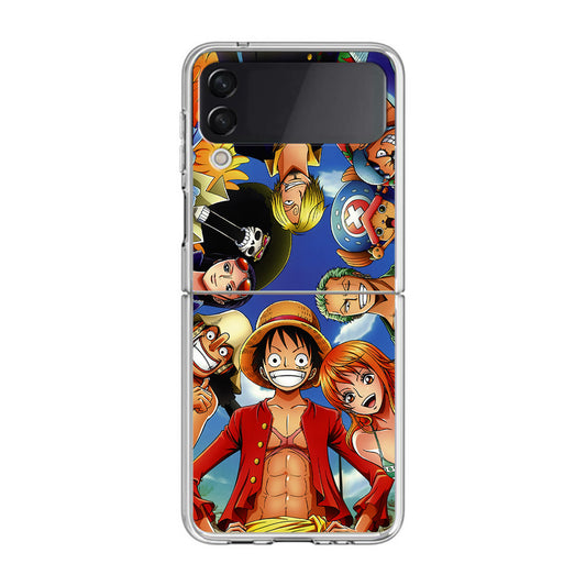 One Piece Luffy Crew Samsung Galaxy Z Flip 4 Case