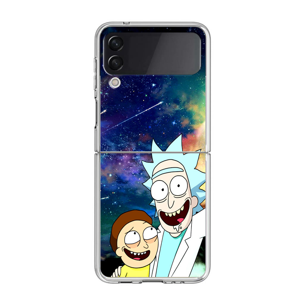 Rick And Morty In The Space Samsung Galaxy Z Flip 3 Case