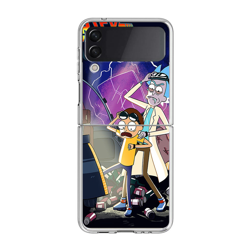 Rick And Morty Back To The Future Samsung Galaxy Z Flip 3 Case