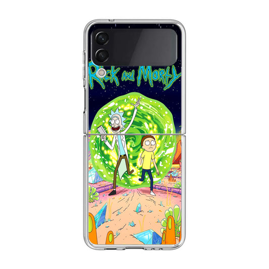 Rick And Morty Portal Gun Samsung Galaxy Z Flip 3 Case