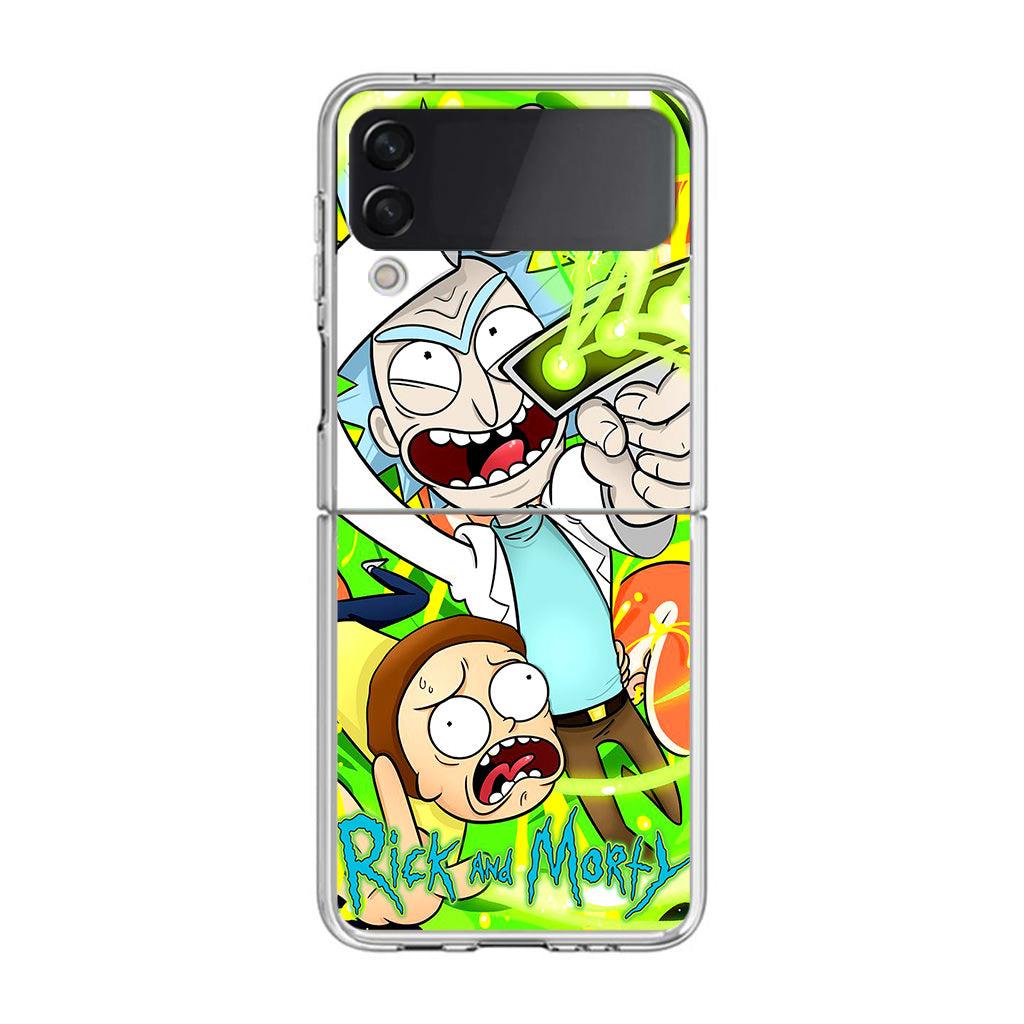 Rick And Morty Shoot Portal Gun Samsung Galaxy Z Flip 3 Case