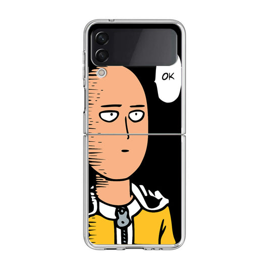 Saitama Poker Face Samsung Galaxy Z Flip 3 Case