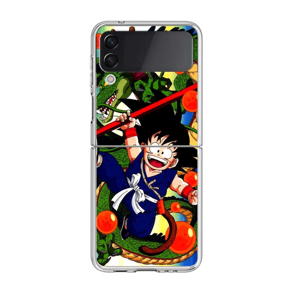 Shenlong And Little Goku Dragon Ball Samsung Galaxy Z Flip 3 Case