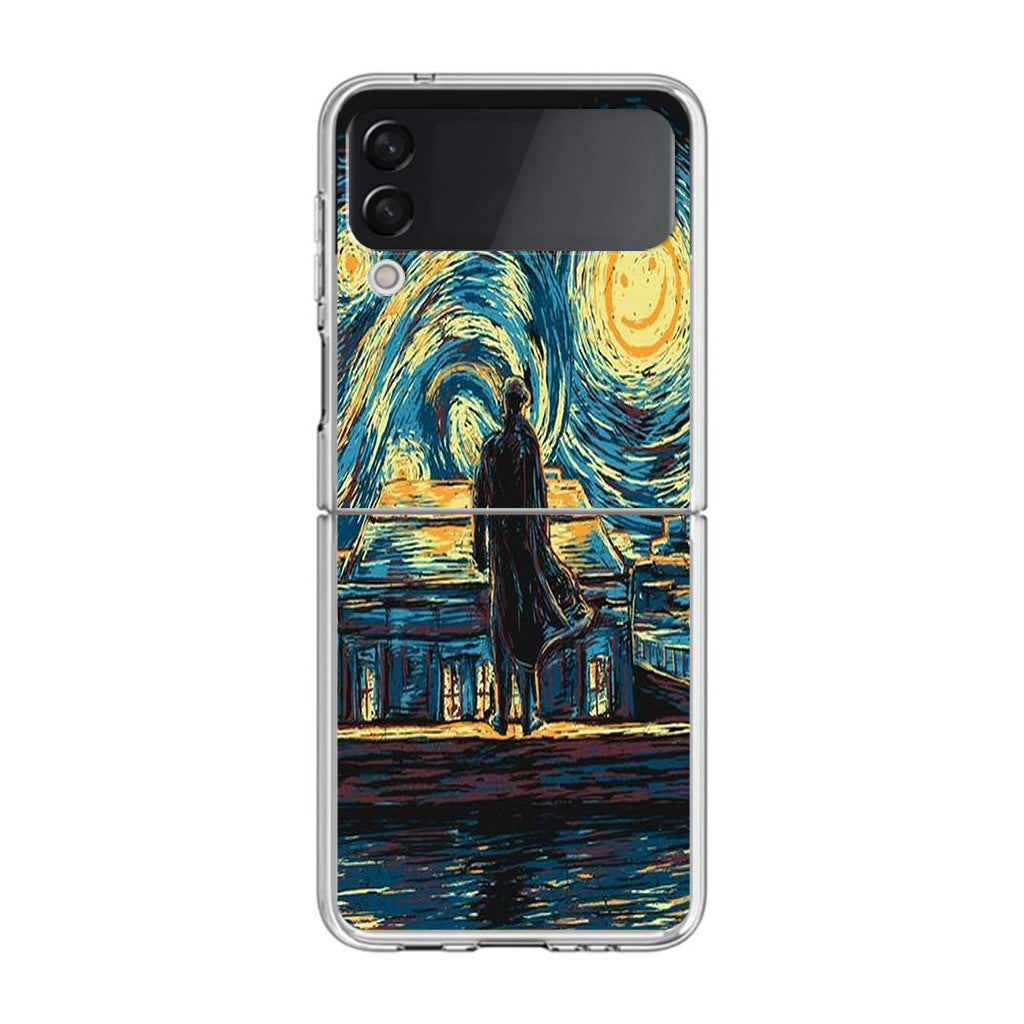 Sherlock Starry Night Samsung Galaxy Z Flip 3 Case