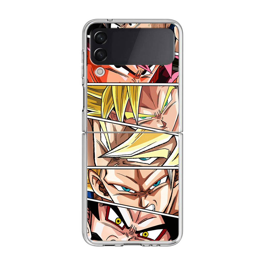 Son Goku Forms Samsung Galaxy Z Flip 3 Case