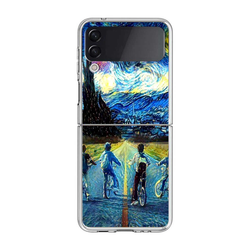 Stranger At Starry Night Samsung Galaxy Z Flip 3 Case