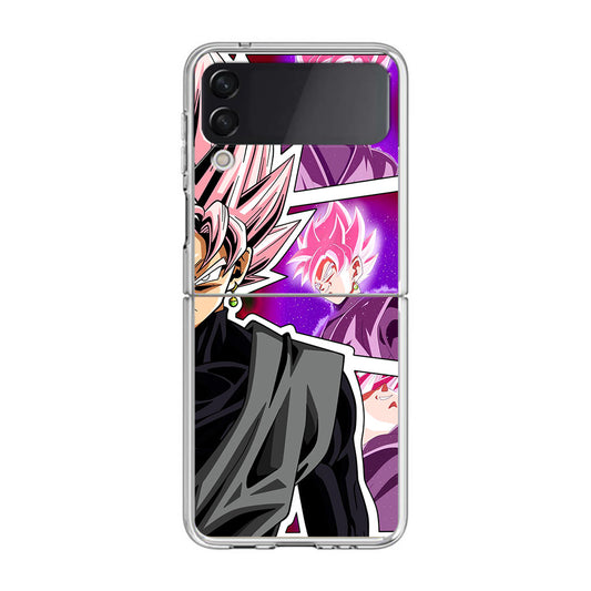 Super Goku Black Rose Collage Samsung Galaxy Z Flip 3 Case