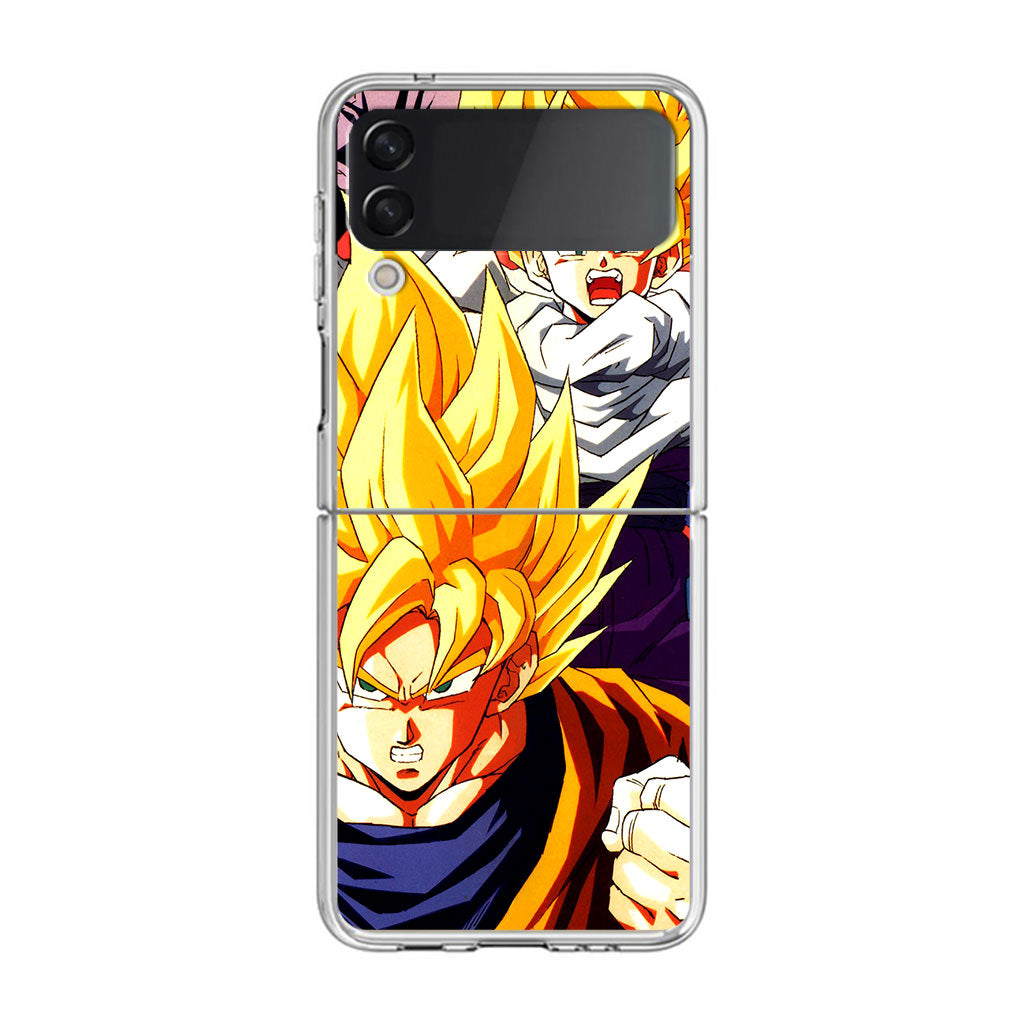 Super Saiyan Goku And Gohan Samsung Galaxy Z Flip 3 Case