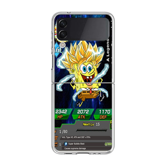 Super Saiyan Spongebob Card Samsung Galaxy Z Flip 3 Case