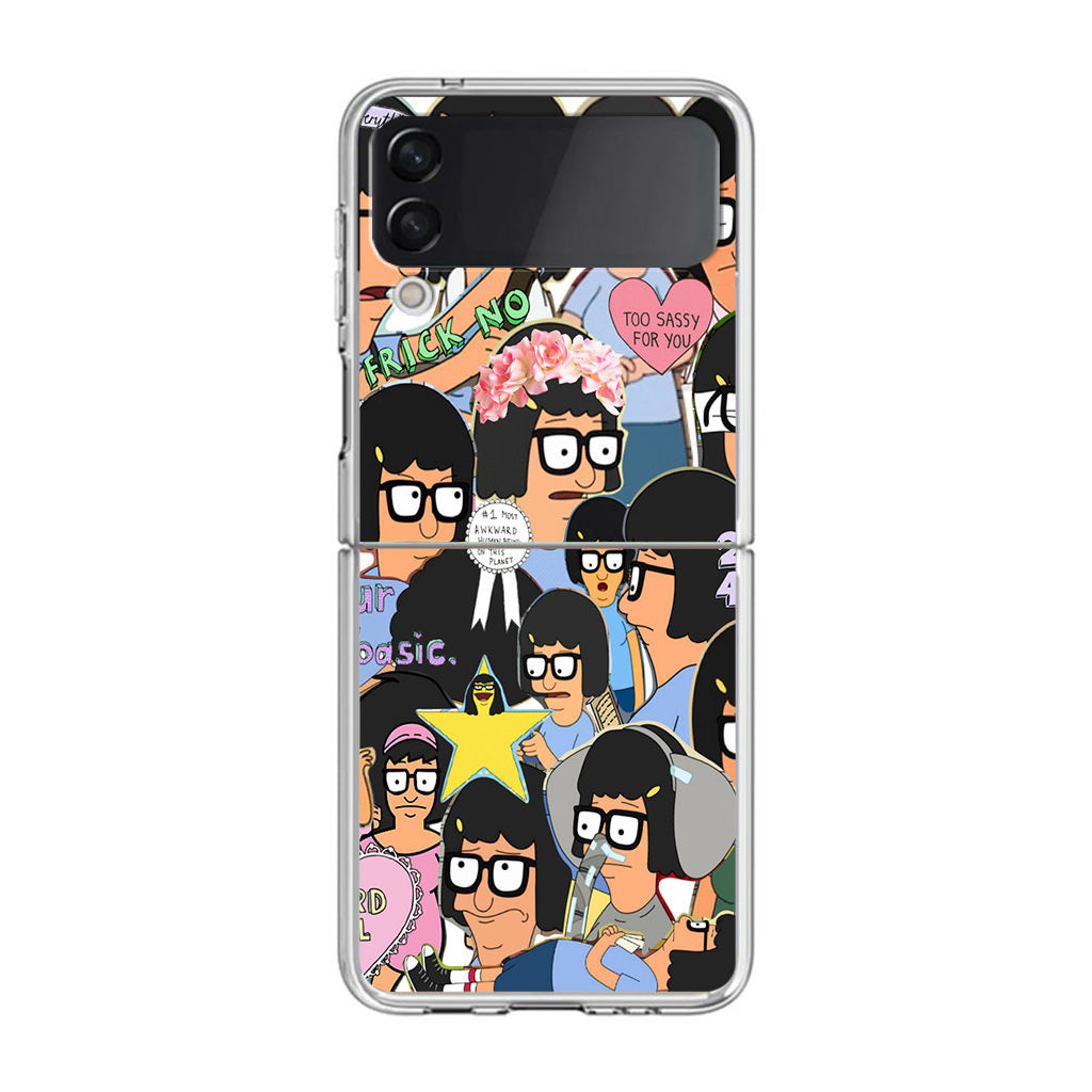 Tina Belcher Collage Samsung Galaxy Z Flip 3 Case