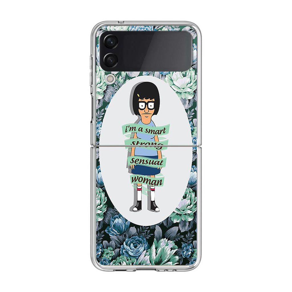 Tina Belcher Flower Woman Quotes Samsung Galaxy Z Flip 3 Case