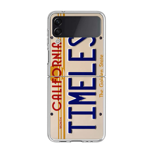 Back to the Future License Plate Timeless Samsung Galaxy Z Flip 3 Case