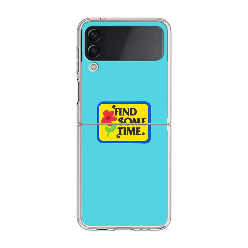 Find Some Time Flower Samsung Galaxy Z Flip 4 Case