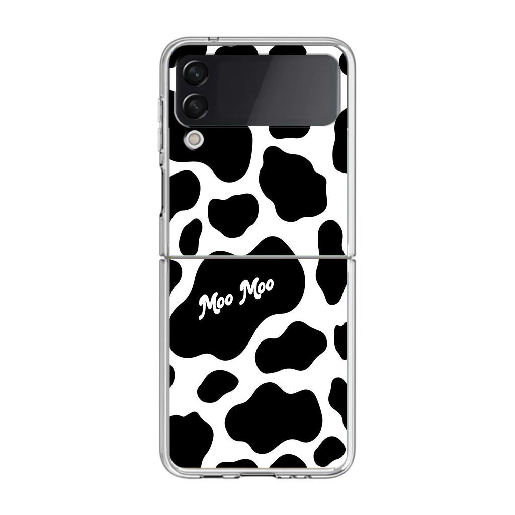 Moo Moo Pattern Samsung Galaxy Z Flip 3 Case