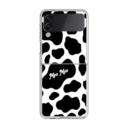 Moo Moo Pattern Samsung Galaxy Z Flip 4 Case