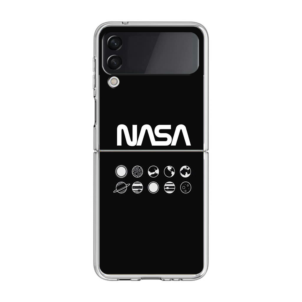 NASA Minimalist Samsung Galaxy Z Flip 4 Case