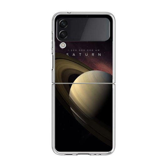 Planet Saturn Samsung Galaxy Z Flip 3 Case