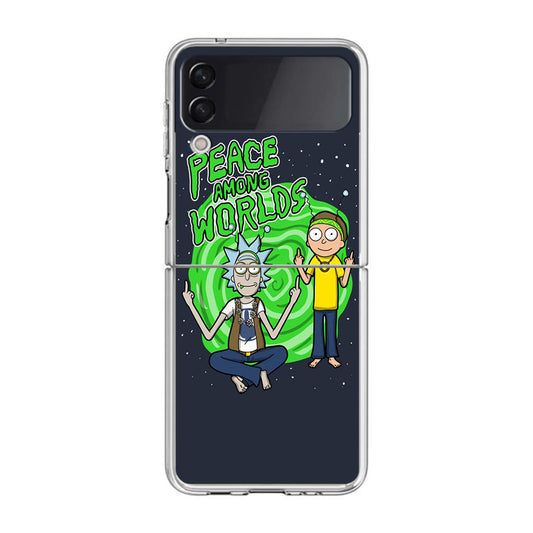 Rick And Morty Peace Among Worlds Samsung Galaxy Z Flip 3 Case