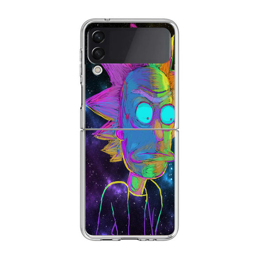 Rick Colorful Crayon Space Samsung Galaxy Z Flip 3 Case