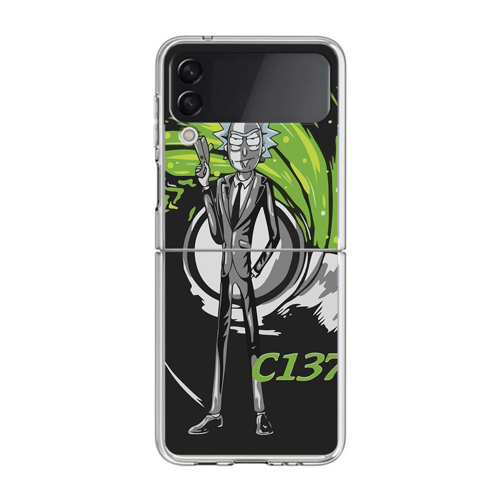 Rick Sanchez Agent C137 Samsung Galaxy Z Flip 3 Case