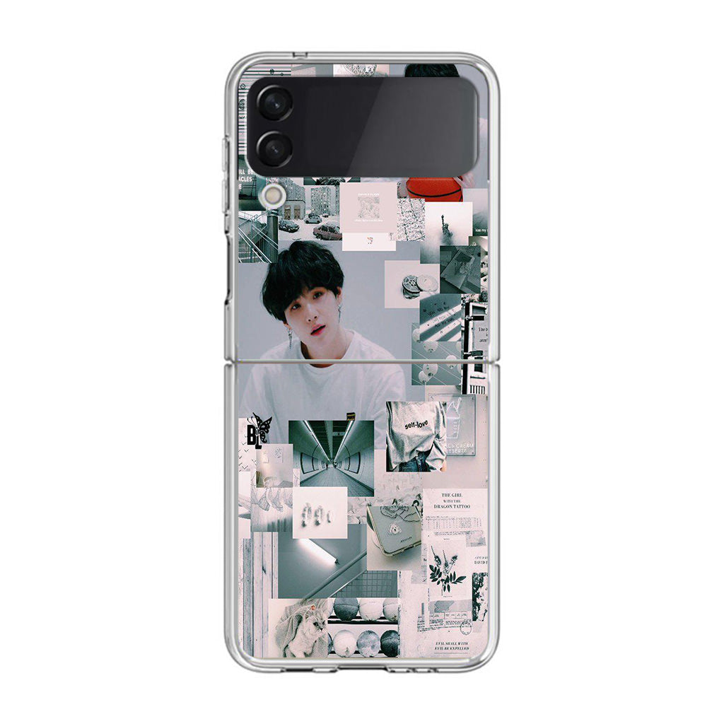 Suga College Wallpaper Samsung Galaxy Z Flip 3 Case