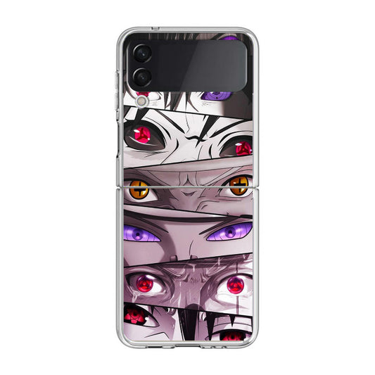 The Powerful Eyes on Naruto Samsung Galaxy Z Flip 3 Case