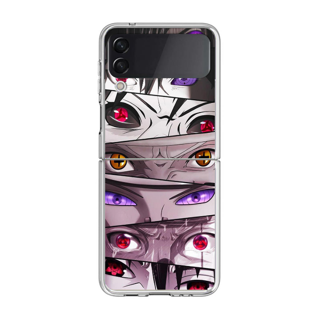 The Powerful Eyes on Naruto Samsung Galaxy Z Flip 4 Case