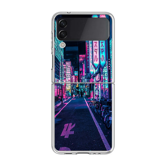 Tokyo Street Wonderful Neon Samsung Galaxy Z Flip 3 Case