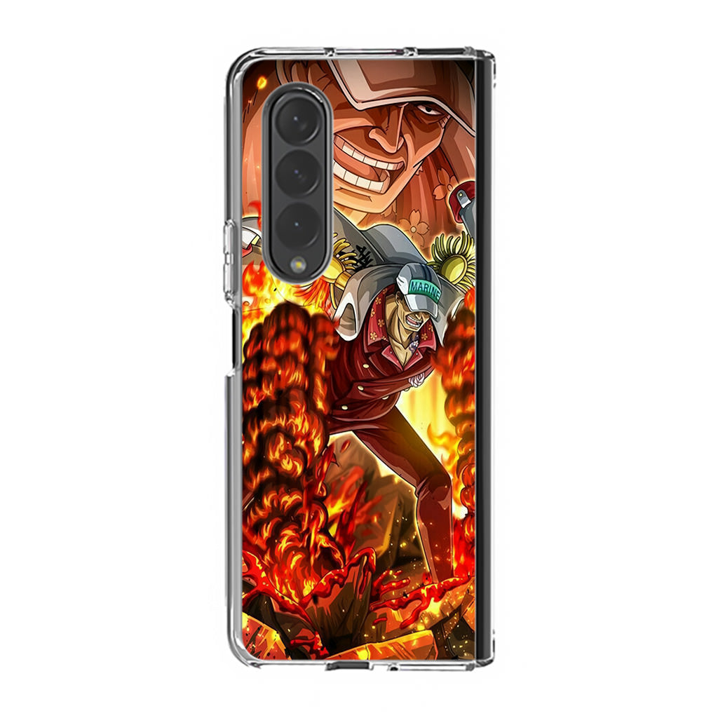 Akainu Exploding Volcano Samsung Galaxy Z Fold 3 Case