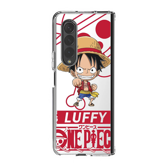 Chibi Luffy Samsung Galaxy Z Fold 3 Case