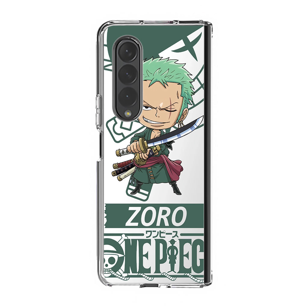 Chibi Zoro Samsung Galaxy Z Fold 3 Case