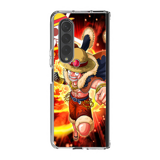 Luffy Red Hawk Punch Samsung Galaxy Z Fold 3 Case