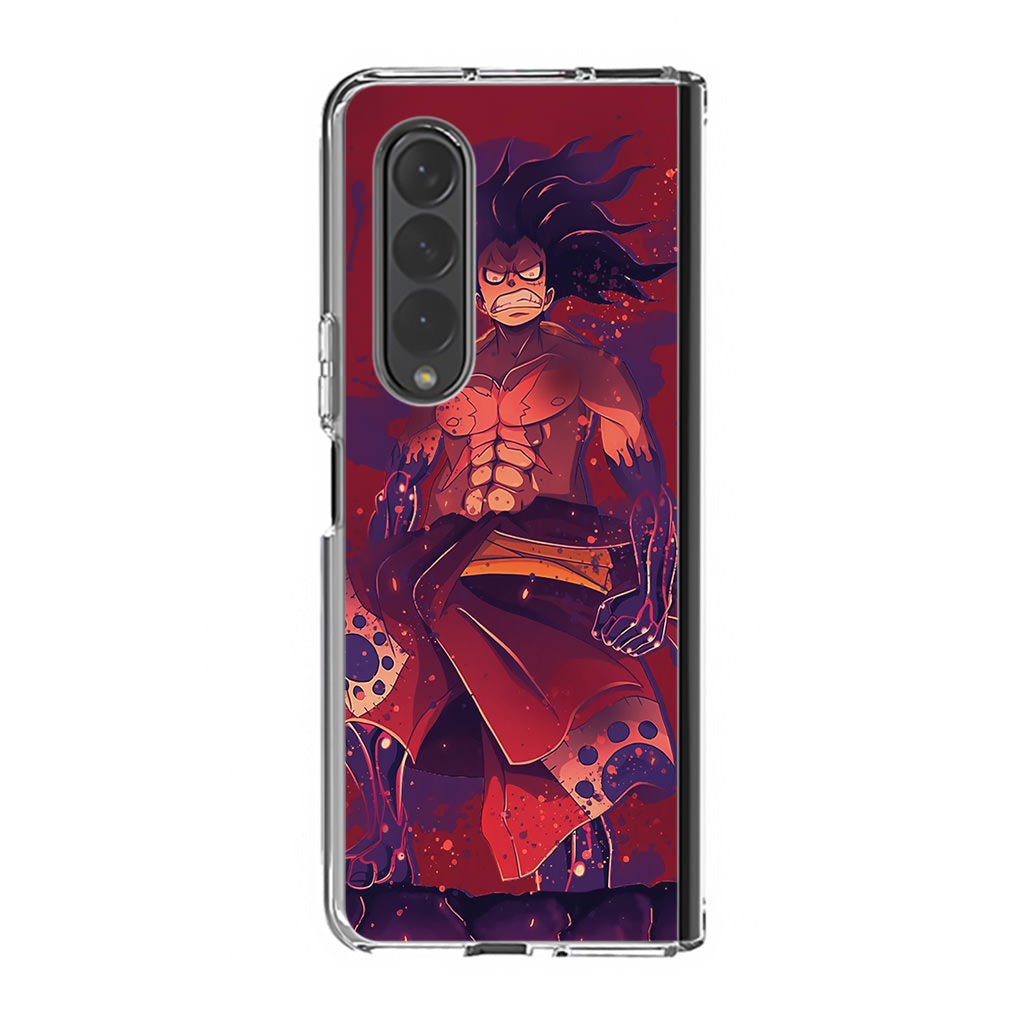 Luffy Snake Man Art Samsung Galaxy Z Fold 4 Case