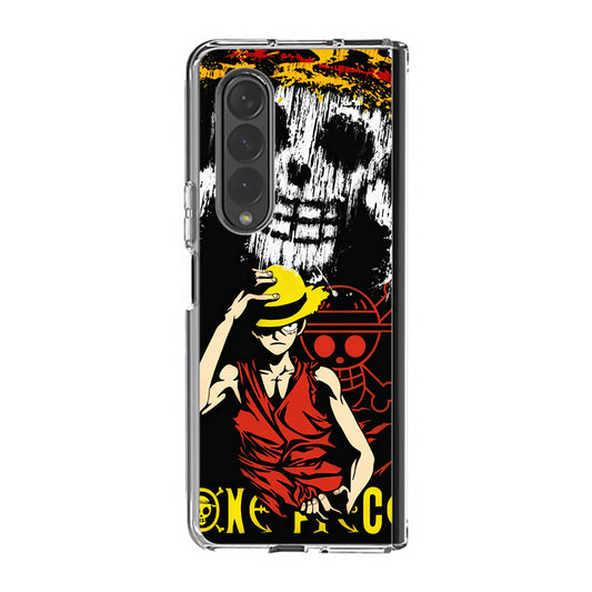 Monkey D Luffy Paint Art Samsung Galaxy Z Fold 3 Case