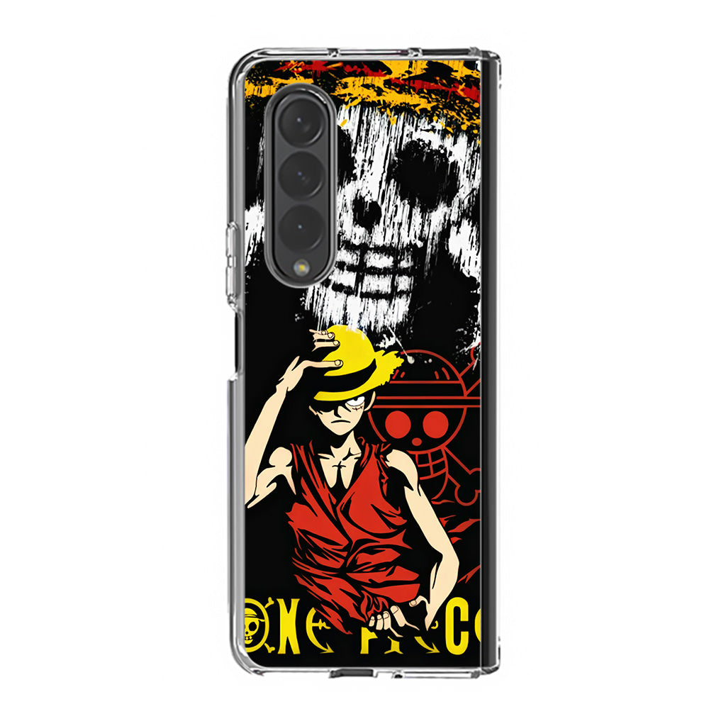 Monkey D Luffy Paint Art Samsung Galaxy Z Fold 4 Case